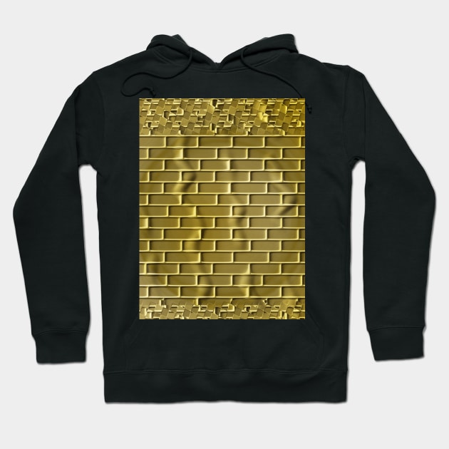 Gold bars in a decorative frame Hoodie by Hujer